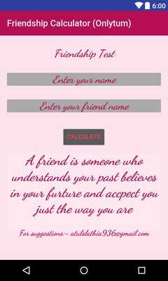 Emulate Android APK Friendship calculator(Onlytum) Emulate Android APK Friendship calculator(Onlytum)