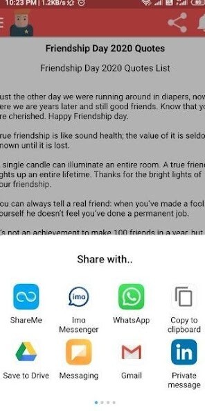 Run android online APK Friendship Day 2020 Quotes from MyAndroid or emulate Friendship Day 2020 Quotes using MyAndroid