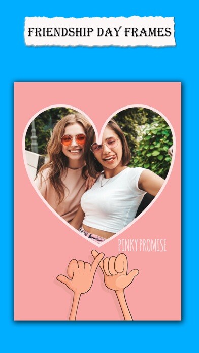 Emulate iPhone app Friendship Day Frames & Ecards using MyAndroid