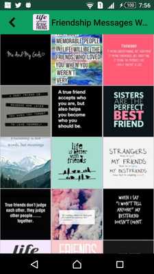Emulate Android APK Friendship Messages Wallpapers
