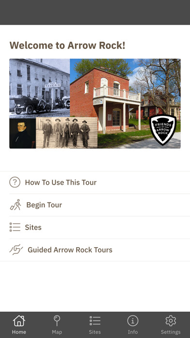 Emulate iPhone app Friends of Arrow Rock using MyAndroid