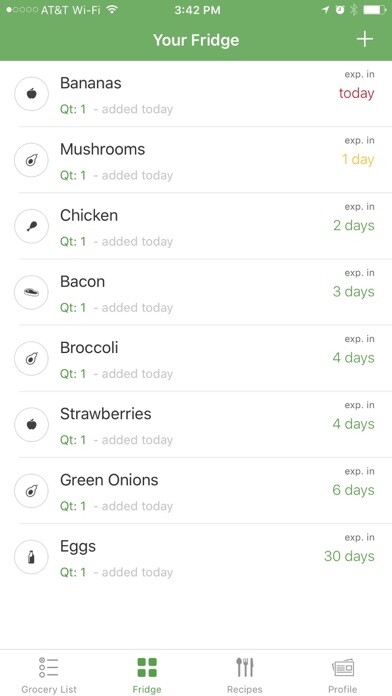 Emulate iPhone app Frigo App using MyAndroid
