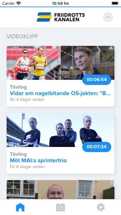 Emulate iPhone app Friidrottskanalen using MyAndroid Emulate iPhone app Friidrottskanalen using MyAndroid