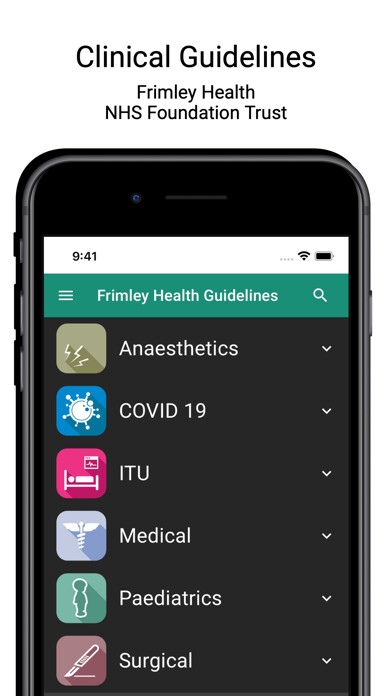 Emulate iPhone app Frimley Health Guidelines using MyAndroid Emulate iPhone app Frimley Health Guidelines using MyAndroid