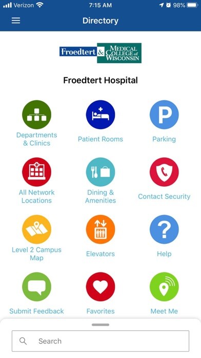 Emulate iPhone app Froedtert & MCW Finder using MyAndroid