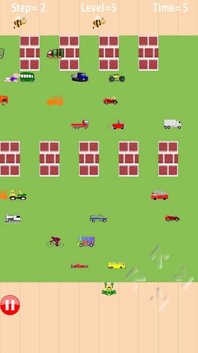 Emulate iPhone app Frog cross the road@ using MyAndroid