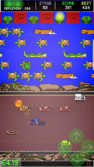 Emulate iPhone app Frogger Retro Time using MyAndroid Emulate iPhone app Frogger Retro Time using MyAndroid
