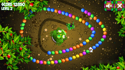 Emulate iPhone app Frog Marble shooter using MyAndroid