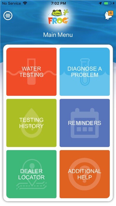 Emulate iPhone app FROG Water Care using MyAndroid
