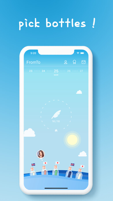 Emulate iPhone app FromTo - flow your bottle using MyAndroid Emulate iPhone app FromTo - flow your bottle using MyAndroid