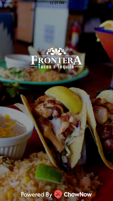 Emulate iPhone app Frontera Tacos & Tequila using MyAndroid