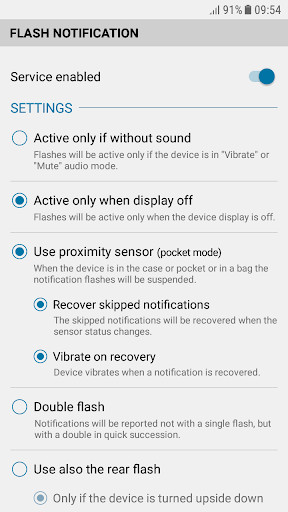 Emulate Android APK FrontFlash Notification