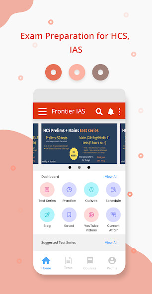 Run android online APK Frontier IAS learning app from MyAndroid or emulate Frontier IAS learning app using MyAndroid