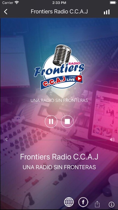Emulate iPhone app Frontiers Radio C.C.A.J. using MyAndroid Emulate iPhone app Frontiers Radio C.C.A.J. using MyAndroid