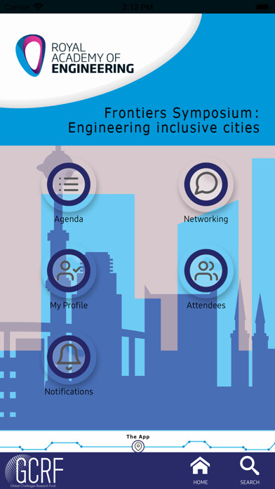 Emulate iPhone app Frontiers symposium using MyAndroid
