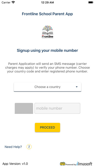 Emulate iPhone app Frontline School Parent App using MyAndroid