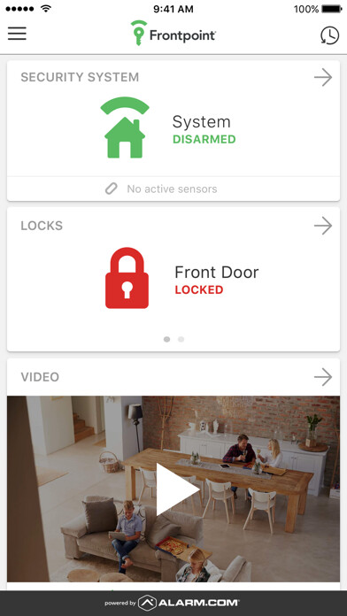 Emulate iPhone app Frontpoint using MyAndroid