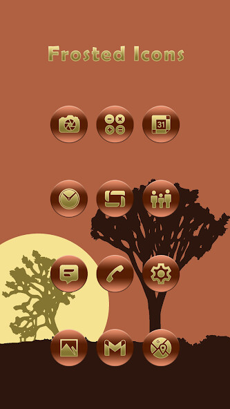 Run android online APK Frosted Gold Oak Icons from MyAndroid or emulate Frosted Gold Oak Icons using MyAndroid
