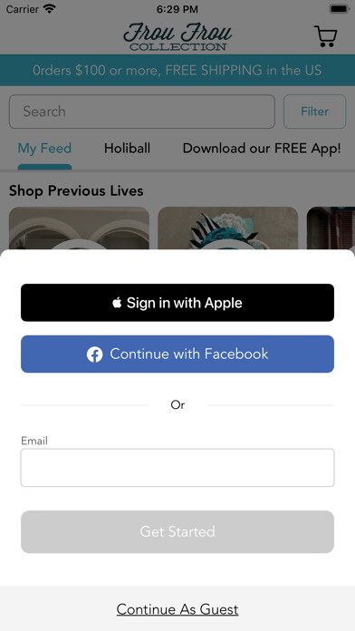 Emulate iPhone app Frou Frou Collection using MyAndroid
