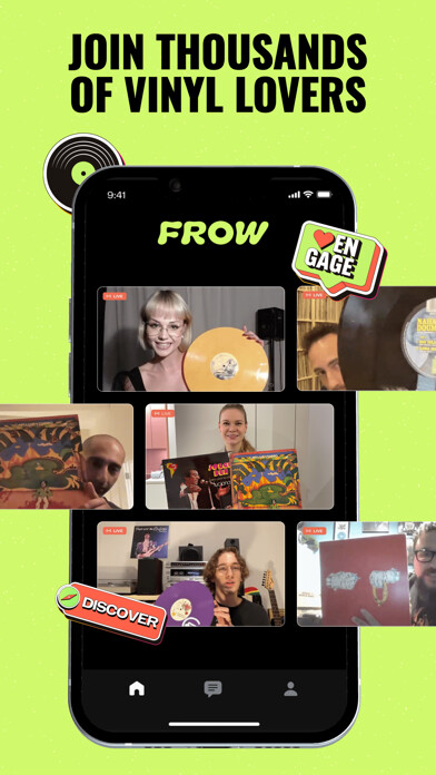 Emulate iPhone app FROW: Buy, Win Records LIVE using MyAndroid