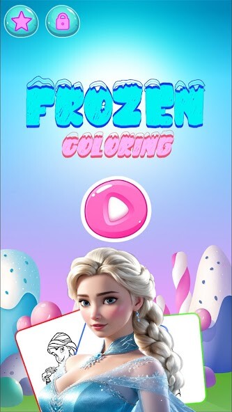 Run android online APK Frozen Coloring Pages. from MyAndroid or emulate Frozen Coloring Pages. using MyAndroid