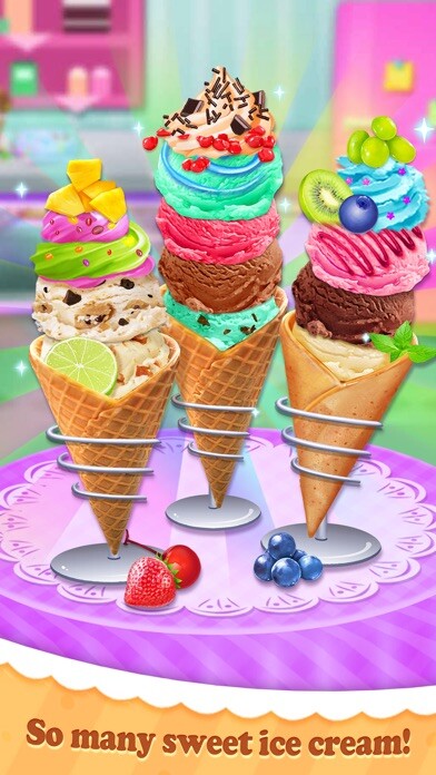 Emulate iPhone app Frozen Ice Cream Desserts using MyAndroid