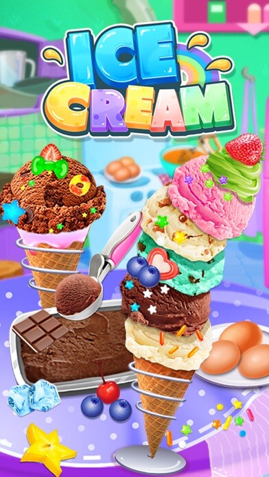 Emulate iPhone app Frozen Ice Cream Shop using MyAndroid
