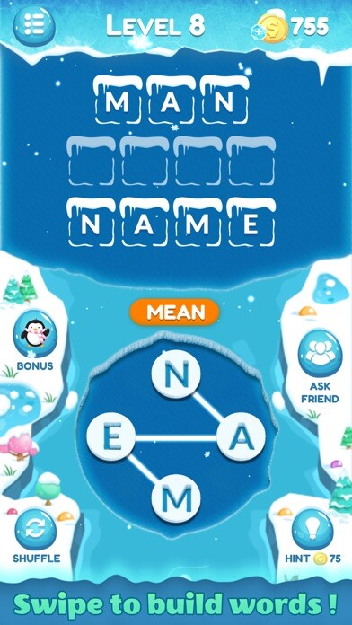 Emulate iPhone app Frozen Words - Word Crossy using MyAndroid Emulate iPhone app Frozen Words - Word Crossy using MyAndroid