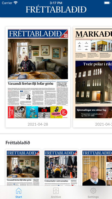Emulate iPhone app Fréttablaðið using MyAndroid Emulate iPhone app Fréttablaðið using MyAndroid