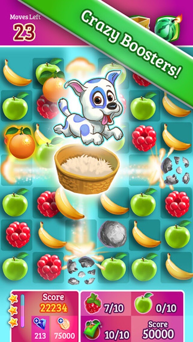 Emulate iPhone app Fruit Chef - 3 juice mania match puzzle game using MyAndroid Emulate iPhone app Fruit Chef - 3 juice mania match puzzle game using MyAndroid