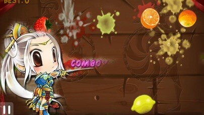Emulate iPhone app Fruit Cutter King using MyAndroid