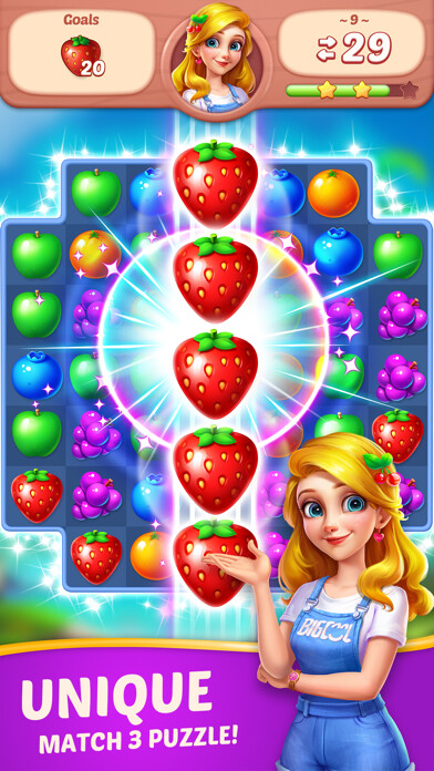 Emulate iPhone app Fruit Diary - Match 3 Games using MyAndroid