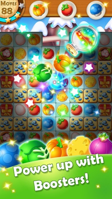 Emulate iPhone app Fruit Heroes - 3 match bust puzzle game using MyAndroid