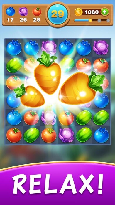 Emulate iPhone app Fruit Jam - Match 3 toon using MyAndroid
