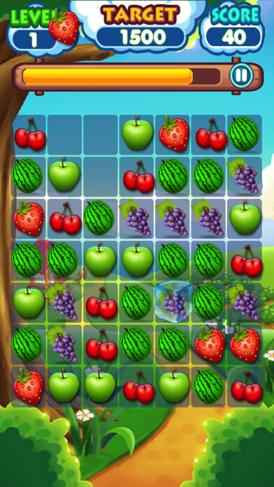Emulate iPhone app Fruit Line Crush - Math 3 Game using MyAndroid