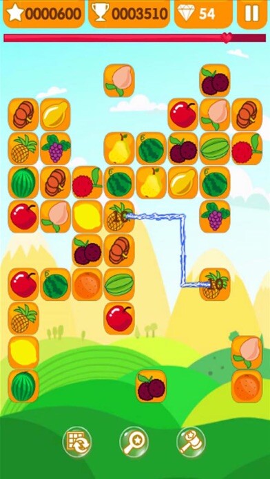 Emulate iPhone app FRUIT Link Link - Connect Two using MyAndroid
