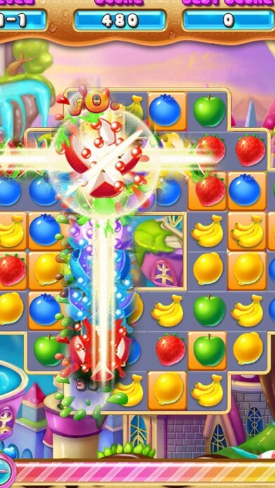 Emulate iPhone app Fruit Link Mania 2016 using MyAndroid