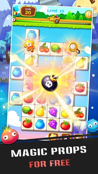 Emulate iPhone app Fruit Link New - Find The Match Fruits, Fruit Pop Mania using MyAndroid