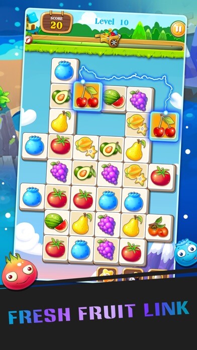 Emulate iPhone app Fruit Link - Pop The Fruits using MyAndroid