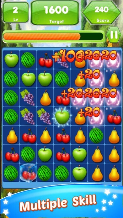 Emulate iPhone app Fruit LInks Splash using MyAndroid