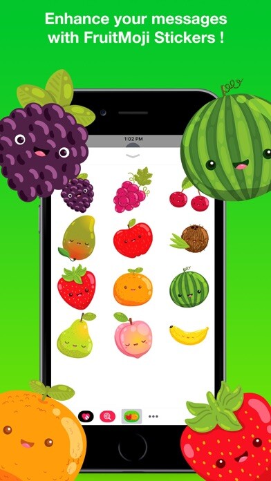 Emulate iPhone app FruitMoji Stickers Pro using MyAndroid Emulate iPhone app FruitMoji Stickers Pro using MyAndroid