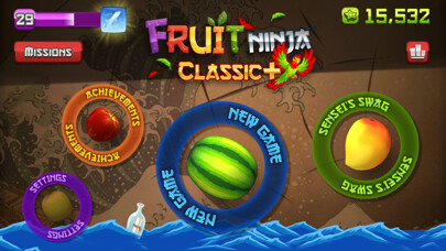 Emulate iPhone app Fruit Ninja Classic+ using MyAndroid Emulate iPhone app Fruit Ninja Classic+ using MyAndroid