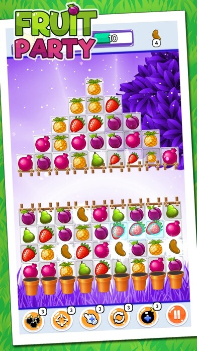 Emulate iPhone app Fruit Party using MyAndroid
