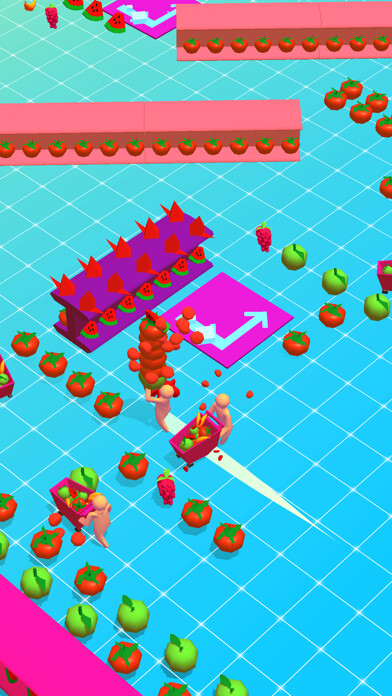 Emulate iPhone app Fruit Rush 3D using MyAndroid