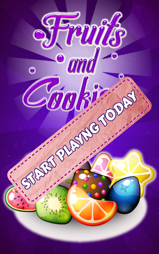 Run android online APK Fruits And Cookies Match 3 from MyAndroid or emulate Fruits And Cookies Match 3 using MyAndroid