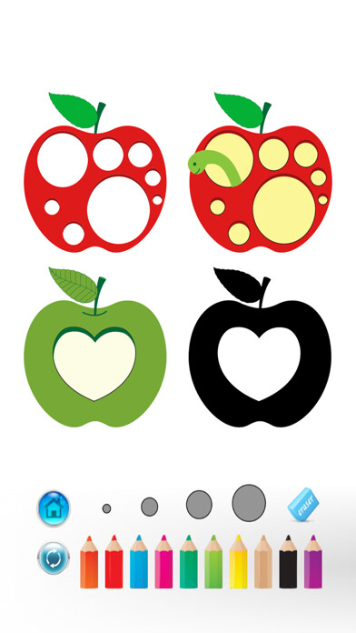 Emulate iPhone app Fruits Coloring Book - digital drawing and paint for kids using MyAndroid Emulate iPhone app Fruits Coloring Book - digital drawing and paint for kids using MyAndroid