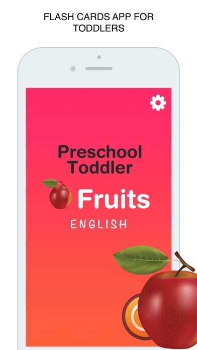 Emulate iPhone app Fruits  Flashcard for babies and preschool using MyAndroid