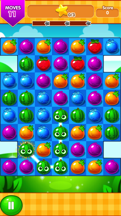 Emulate iPhone app Fruits garden - fruits collecting challenge using MyAndroid