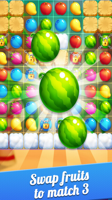 Emulate iPhone app Fruits Garden Story - King of Crush Heroes Games using MyAndroid Emulate iPhone app Fruits Garden Story - King of Crush Heroes Games using MyAndroid
