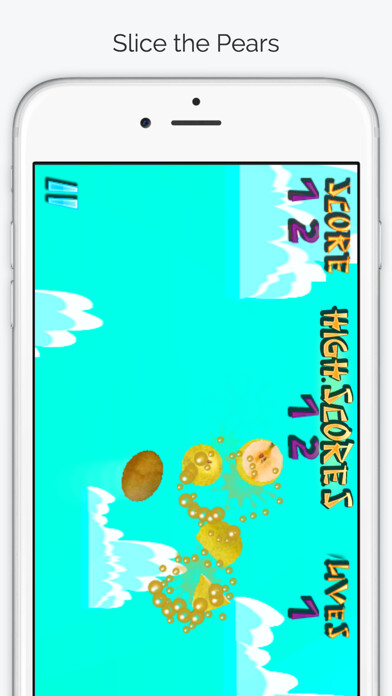 Emulate iPhone app Fruit Slayer-Slice the Pears using MyAndroid